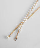 Purely Pearl Chain Belt for 2022 festival outfits, festival dress, outfits for raves, concert outfits, and/or club outfits