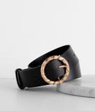 Woven O-Ring Faux Leather Belt for 2022 festival outfits, festival dress, outfits for raves, concert outfits, and/or club outfits