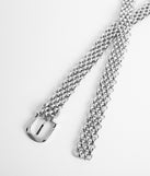 On Edge Woven Chain Belt is a trendy pick to create 2023 festival outfits, festival dresses, outfits for concerts or raves, and complete your best party outfits!