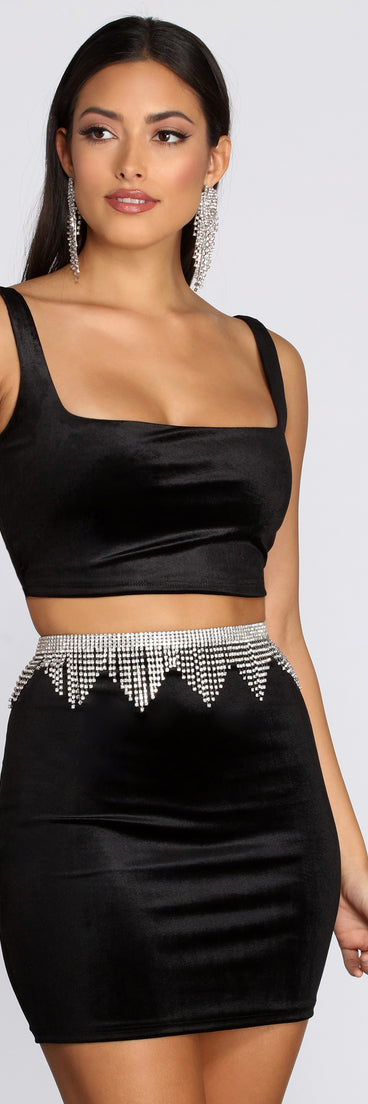 Triangle Fringe Rhinestone Belt for 2022 festival outfits, festival dress, outfits for raves, concert outfits, and/or club outfits