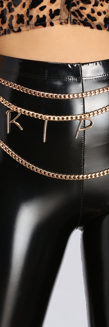 Drippin' In Gold Chain Belt is a trendy pick to create 2023 festival outfits, festival dresses, outfits for concerts or raves, and complete your best party outfits!