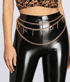 Drippin' In Gold Chain Belt is a trendy pick to create 2023 festival outfits, festival dresses, outfits for concerts or raves, and complete your best party outfits!