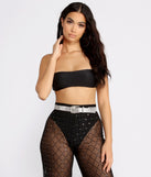 Put On A Show Rhinestone Belt is a trendy pick to create 2023 festival outfits, festival dresses, outfits for concerts or raves, and complete your best party outfits!