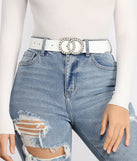 Pretty As A Pearl Double O-Ring Belt for 2022 festival outfits, festival dress, outfits for raves, concert outfits, and/or club outfits