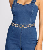 Old Money Twisted Oval Chain Link Belt is a trendy pick to create 2023 festival outfits, festival dresses, outfits for concerts or raves, and complete your best party outfits!