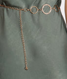 Hey Baybay Rhinestone O-Ring Chain Belt for 2022 festival outfits, festival dress, outfits for raves, concert outfits, and/or club outfits