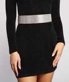 Makin' Statements Wide Rhinestone Stretch Belt