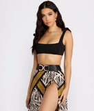 Lucky U Double Buckle Faux Leather Stretch Belt is a trendy pick to create 2023 festival outfits, festival dresses, outfits for concerts or raves, and complete your best party outfits!
