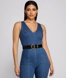 Chic Double O-Ring Buckle Belt is a fire pick to create 2023 festival outfits, concert dresses, outfits for raves, or to complete your best party outfits or clubwear!