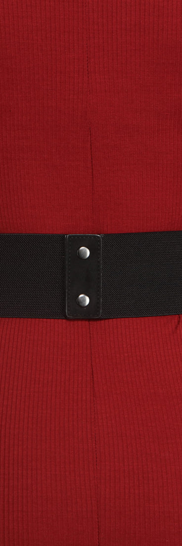 Faux Suede Lace-Up Corset Belt