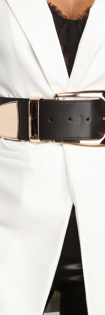 Major Glam Oversized Buckle Belt