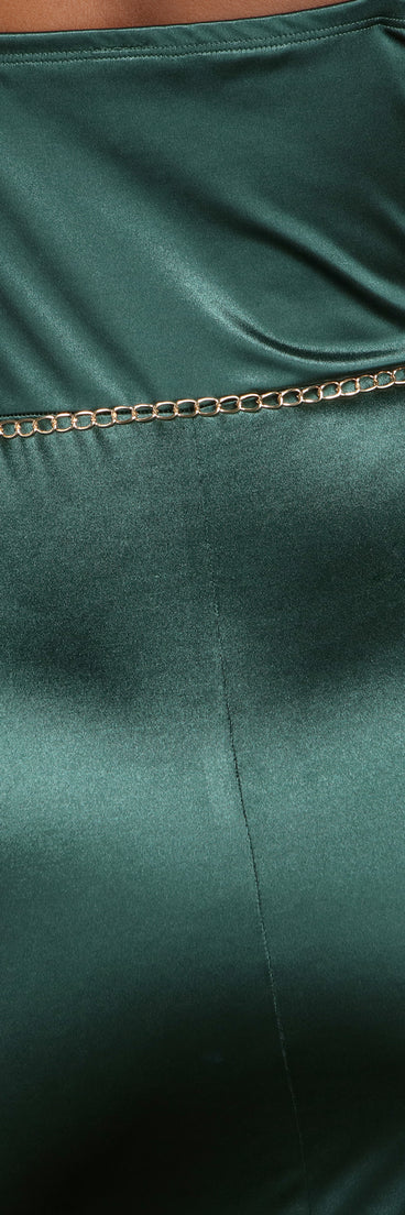 Double Rhinestone O Ring Belt