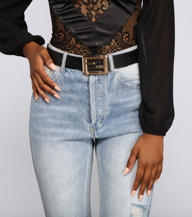 Major Trendsetter Faux Leather Belt for 2022 festival outfits, festival dress, outfits for raves, concert outfits, and/or club outfits