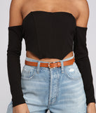 Trendy Textures Faux Leather Three Belt Pack