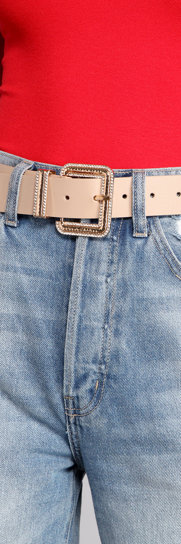 Shine In Rhine Faux Leather Belt