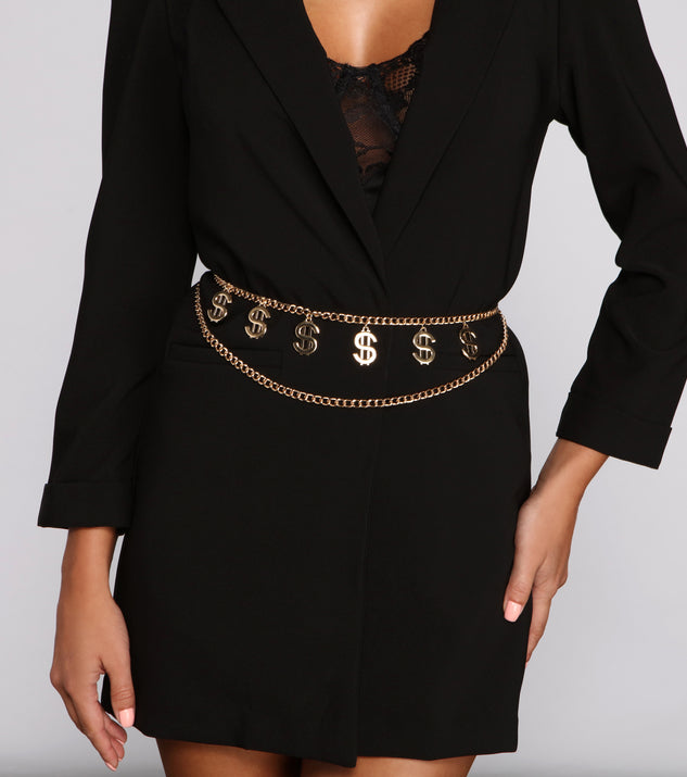 Money Moves Chain Link Belt