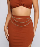 Layered Luxe Swag Chain Belt