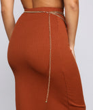 Layered Luxe Swag Chain Belt