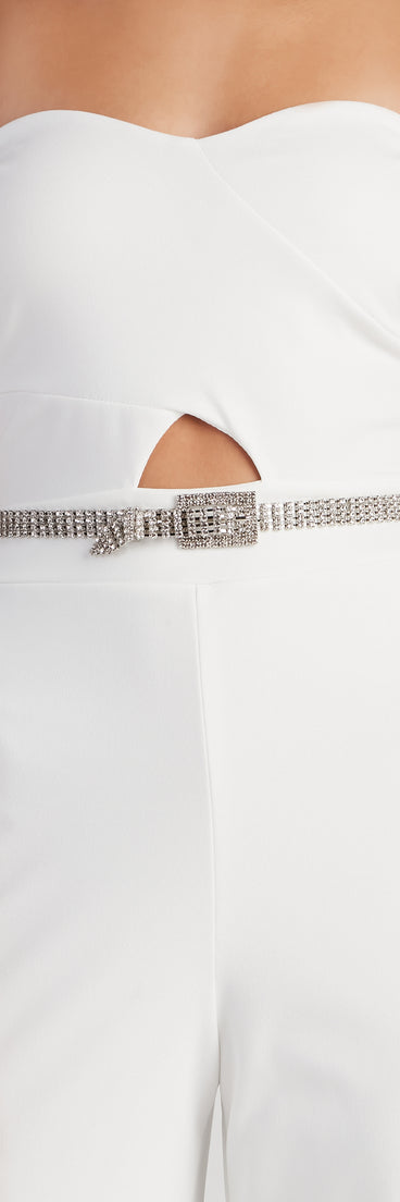 All That Shines 4-Row Rhinestone Belt