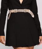 Feelin' Extra Rhinestone Double Buckle Belt is the perfect Homecoming look pick with on-trend details to make the 2023 HOCO dance your most memorable event yet!