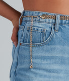 Stylish Deets Rhinestone Chain Belt is a trendy pick to create 2023 festival outfits, festival dresses, outfits for concerts or raves, and complete your best party outfits!