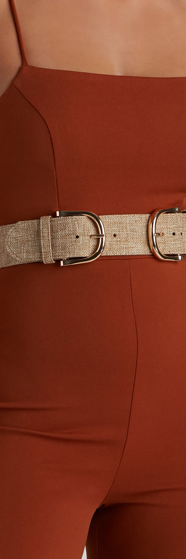 Sunrise Cute Straw Dual Buckle Belt is a trendy pick to create 2023 festival outfits, festival dresses, outfits for concerts or raves, and complete your best party outfits!