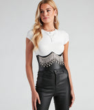 Dripping In Rhinestones Corset Belt