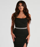 With Elegant Sparkle Rhinestone Belt as your homecoming jewelry or accessories, your 2023 Homecoming dress look will be fire!