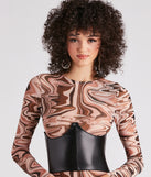 Cinch Up Faux Leather Corset Belt is a trendy pick to create 2023 festival outfits, festival dresses, outfits for concerts or raves, and complete your best party outfits!
