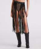 Wild And Free Long Fringe Belt is a fire pick to create 2023 festival outfits, concert dresses, outfits for raves, or to complete your best party outfits or clubwear!