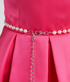 Draped In Glamour Pearl And Rhinestone Belt