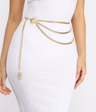 Hear Me Roar Layered Chain Lion Belt