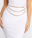 Hear Me Roar Layered Chain Lion Belt