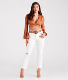 Bohemian Chic Wooden Buckle Woven Belt