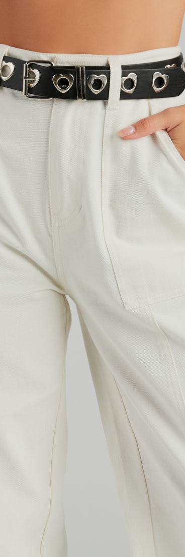 All The Trendy Vibes Heart Detail Belt