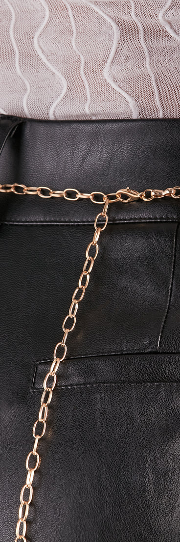 Fall For You Heart Chain Belt