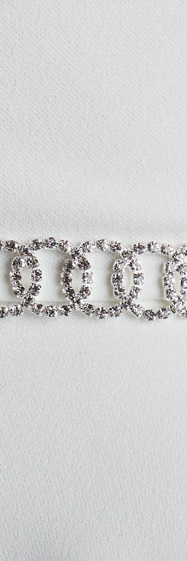 Loops Of Luxe Rhinestone Belt
