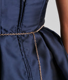 Luxe Vibes Rhinestone Chain Belt
