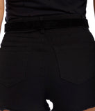 Black Etched Double Buckle Belt for 2022 festival outfits, festival dress, outfits for raves, concert outfits, and/or club outfits