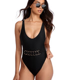 Black Ring The Alarm Belt for 2022 festival outfits, festival dress, outfits for raves, concert outfits, and/or club outfits