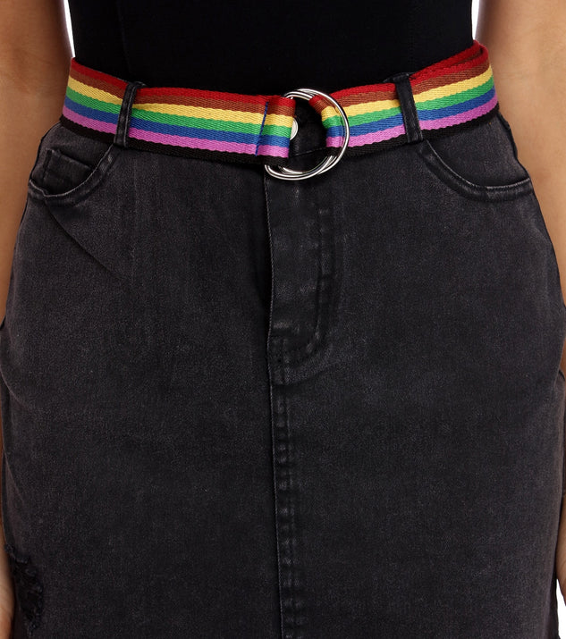 Radiant Rainbow Belt for 2022 festival outfits, festival dress, outfits for raves, concert outfits, and/or club outfits