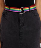 Radiant Rainbow Belt for 2022 festival outfits, festival dress, outfits for raves, concert outfits, and/or club outfits
