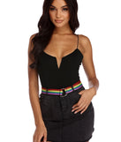 Radiant Rainbow Belt for 2022 festival outfits, festival dress, outfits for raves, concert outfits, and/or club outfits