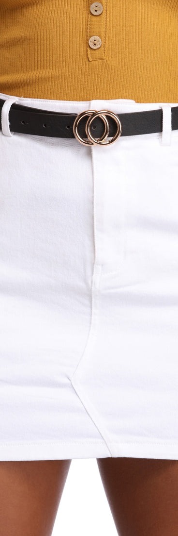 Double Mini O Ring Belt for 2022 festival outfits, festival dress, outfits for raves, concert outfits, and/or club outfits