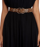 Double O Ring Leopard Belt for 2022 festival outfits, festival dress, outfits for raves, concert outfits, and/or club outfits