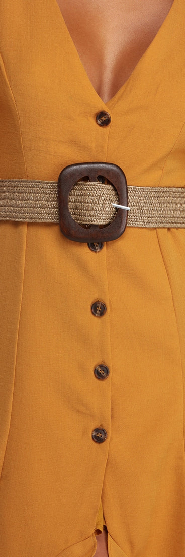 Statement Straw Belt for 2022 festival outfits, festival dress, outfits for raves, concert outfits, and/or club outfits