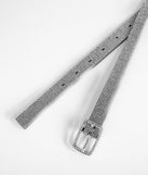 Luxe Rhinestone Thin Belt