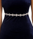 Glam Curved Rhinestone Belt is the perfect Homecoming look pick with on-trend details to make the 2023 HOCO dance your most memorable event yet!