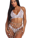 Draped In Gems Chain Skirt is a trendy pick to create 2023 festival outfits, festival dresses, outfits for concerts or raves, and complete your best party outfits!