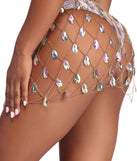 Draped In Gems Chain Skirt is a trendy pick to create 2023 festival outfits, festival dresses, outfits for concerts or raves, and complete your best party outfits!